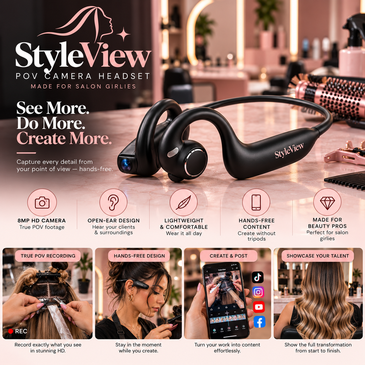 StyleView POV Camera Headset
