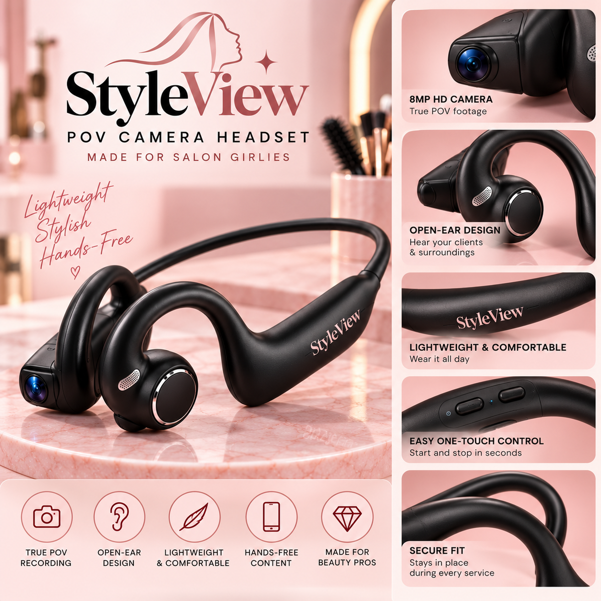 StyleView POV Camera Headset